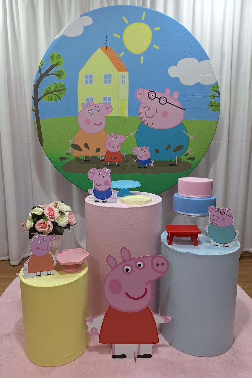 Peppa Pig - Prata - Decorações Ale Ramos