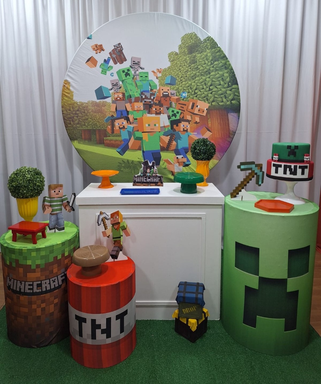 Minecraft - Ouro - Decorações Ale Ramos