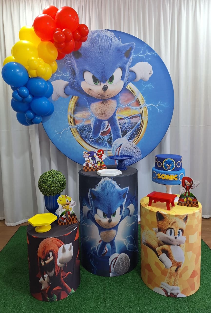 Sonic - Prata - Decorações Ale Ramos