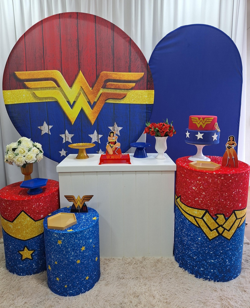 Mulher Maravilha - Diamante - Decorações Ale Ramos