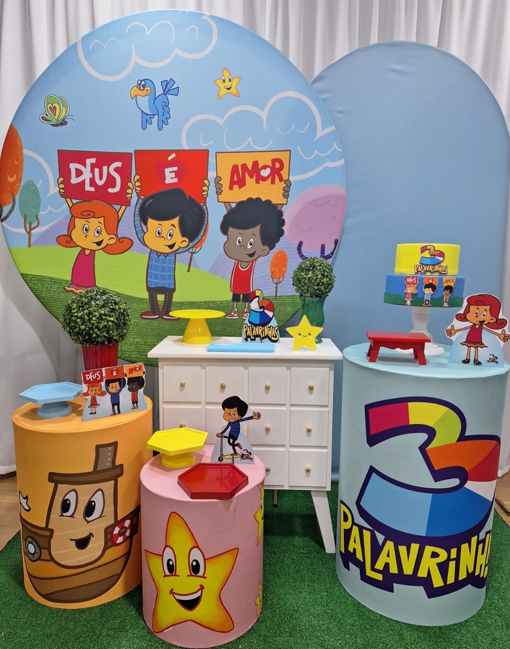3 Palavrinhas - Diamante - Decorações Ale Ramos