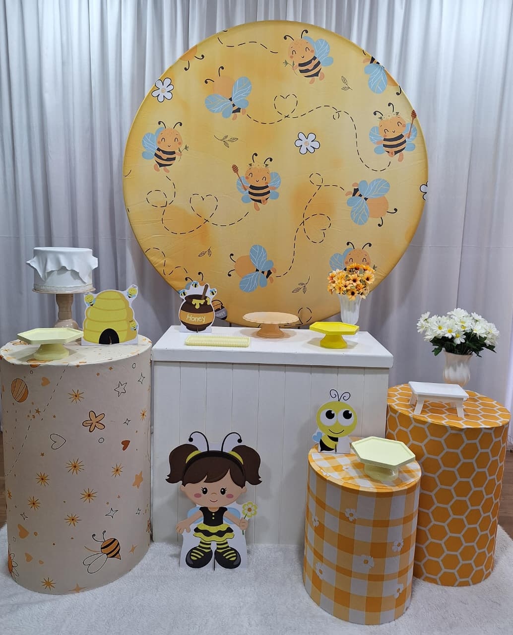 Kit Abelha Ouro - Decorações Ale Ramos