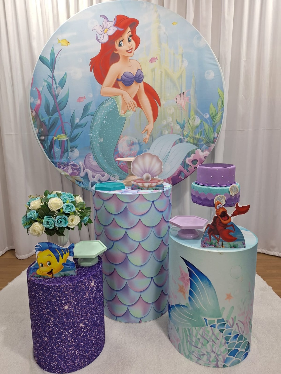 Ariel - Prata - Decorações Ale Ramos
