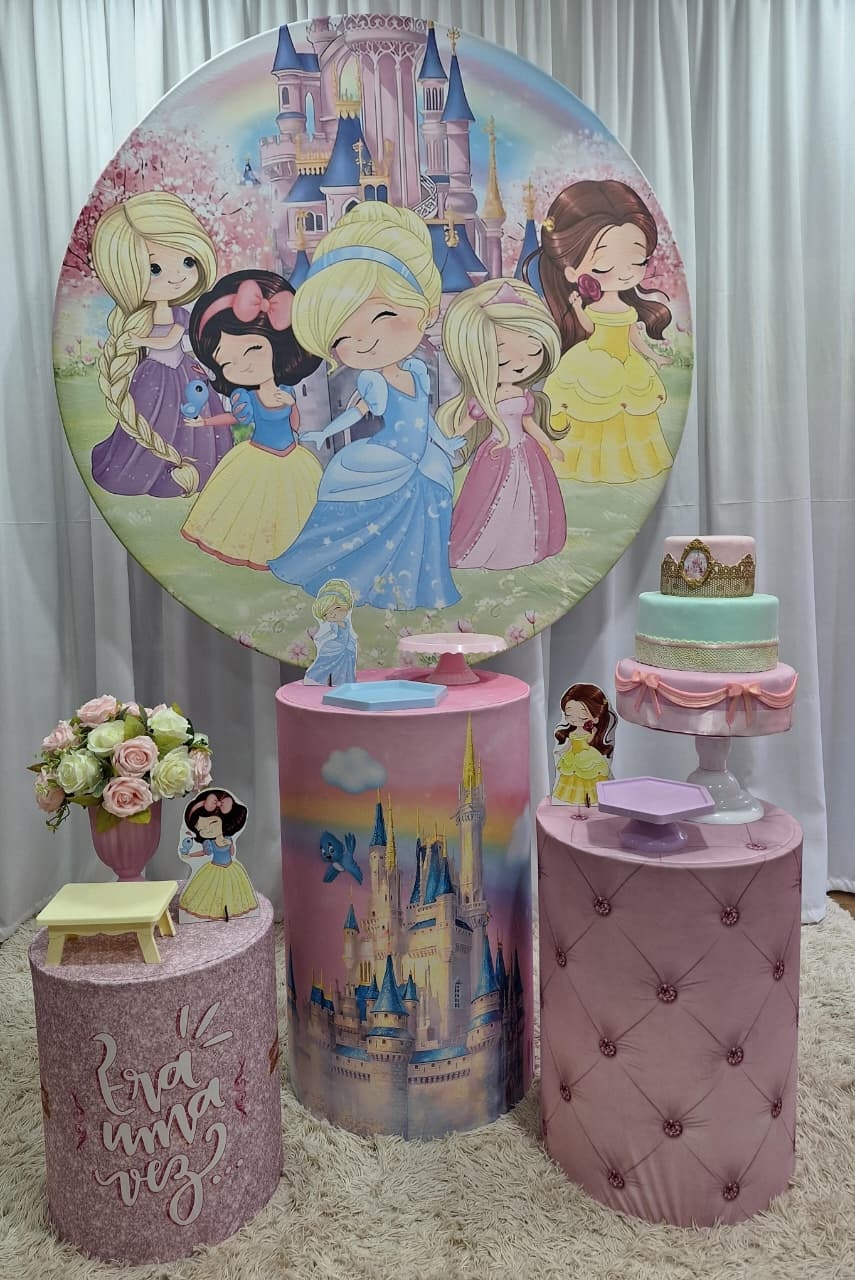 Princesas Cute - Prata - Decorações Ale Ramos