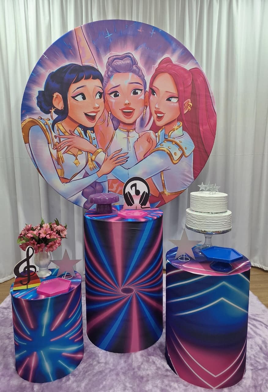 Guerreiras K Pop - Prata - Decorações Ale Ramos