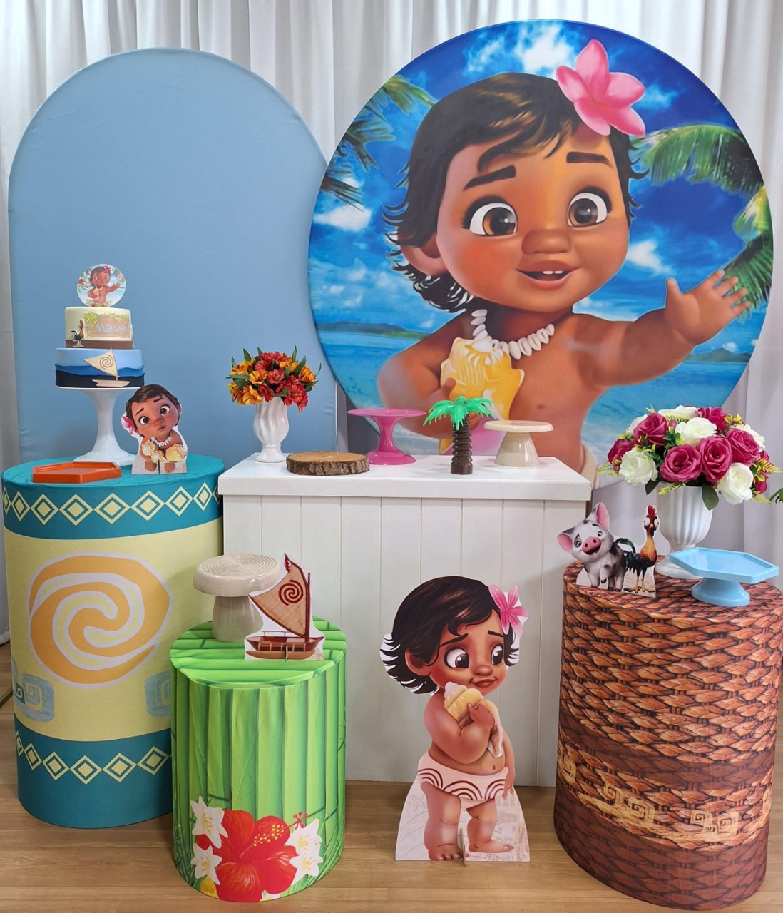 Moana Baby - Diamante - Decorações Ale Ramos