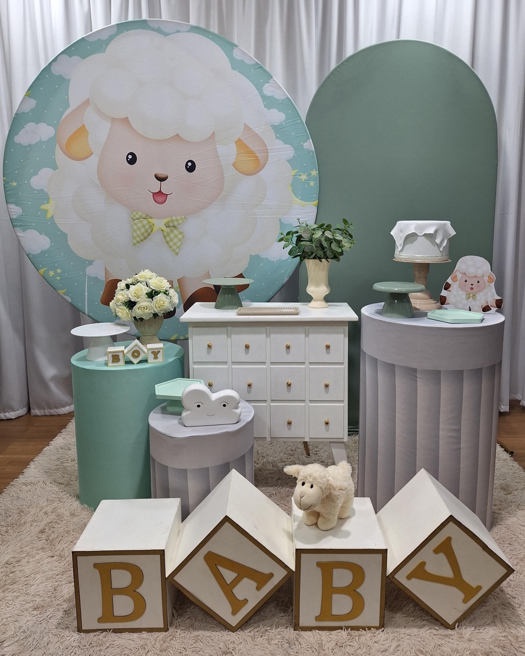 Ovelha Verde - Diamante - Decorações Ale Ramos