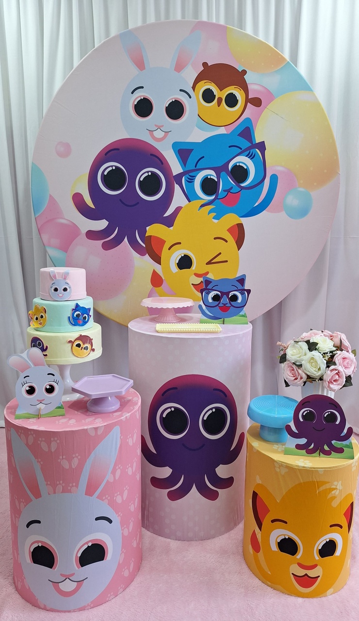 Bolofofos Rosa - Prata - Decorações Ale Ramos