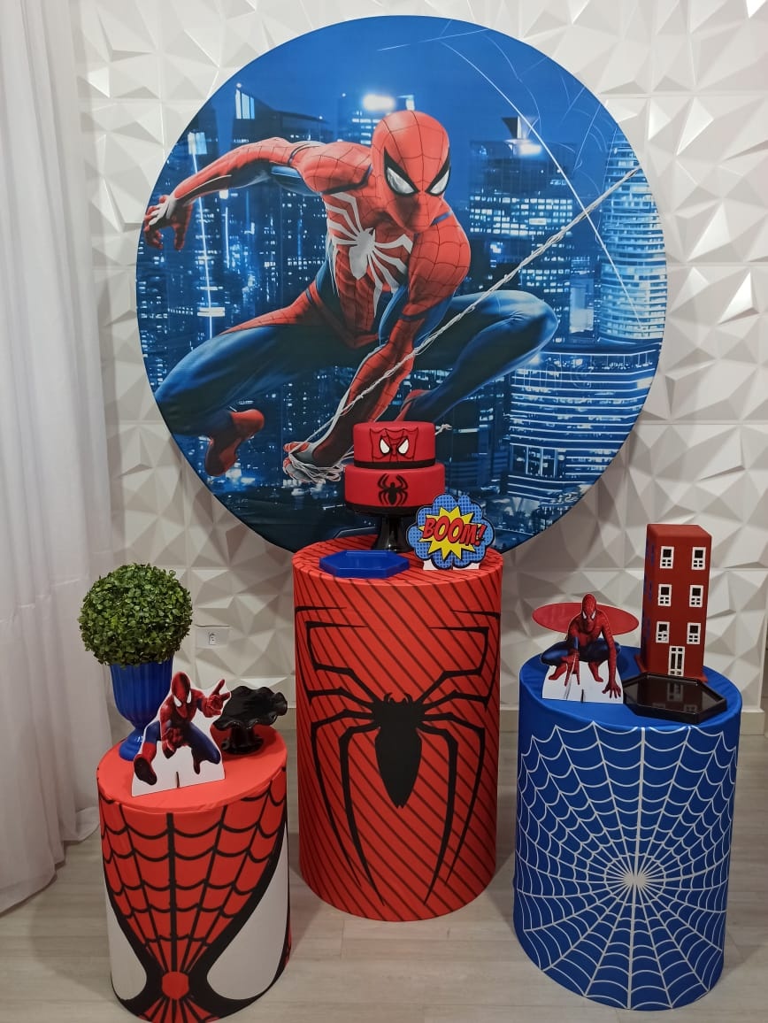 Homem Aranha - Prata - Decorações Ale Ramos