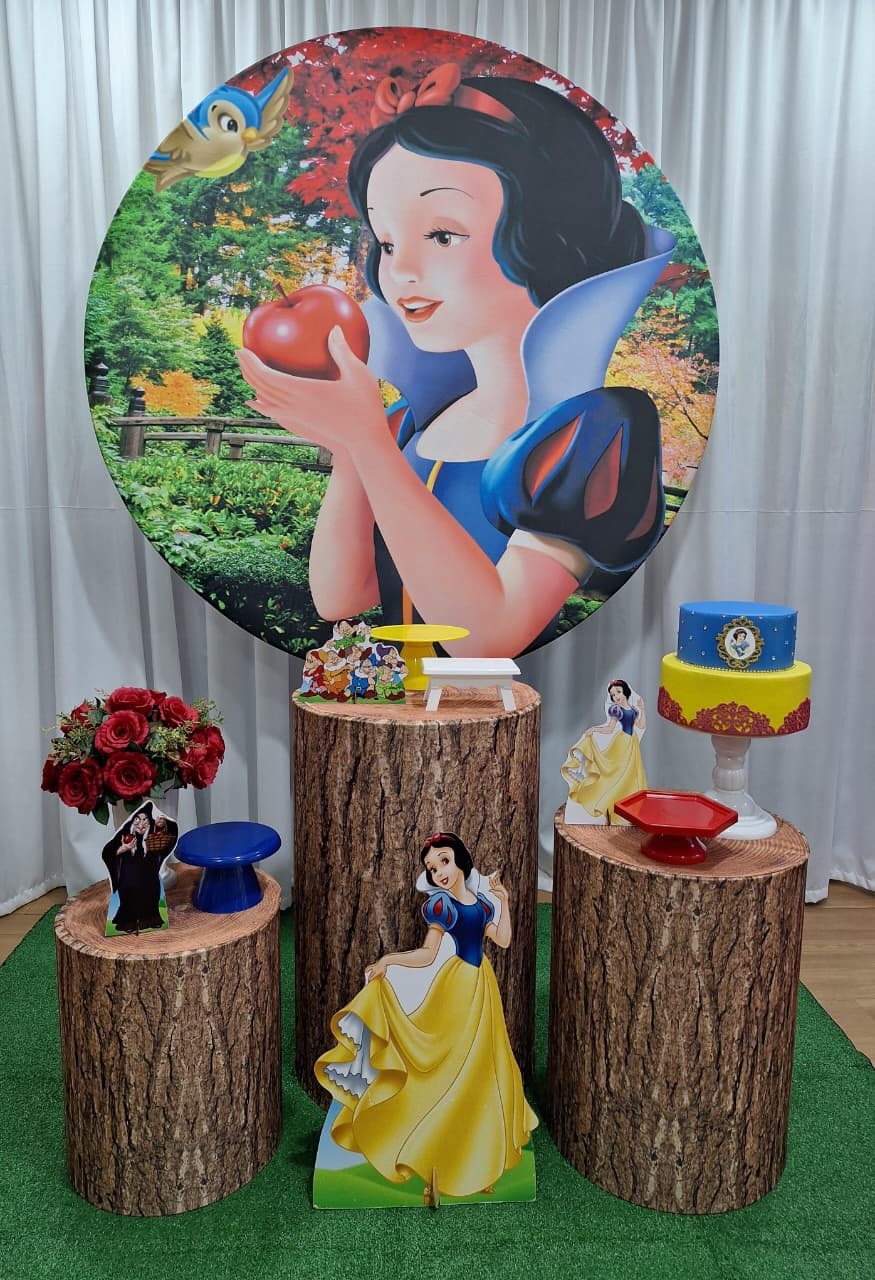 Branca de Neve - Prata - Decorações Ale Ramos