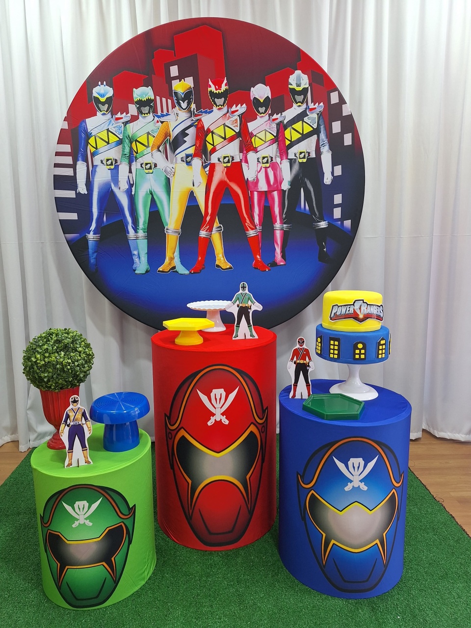Power Rangers - Prata - Decorações Ale Ramos