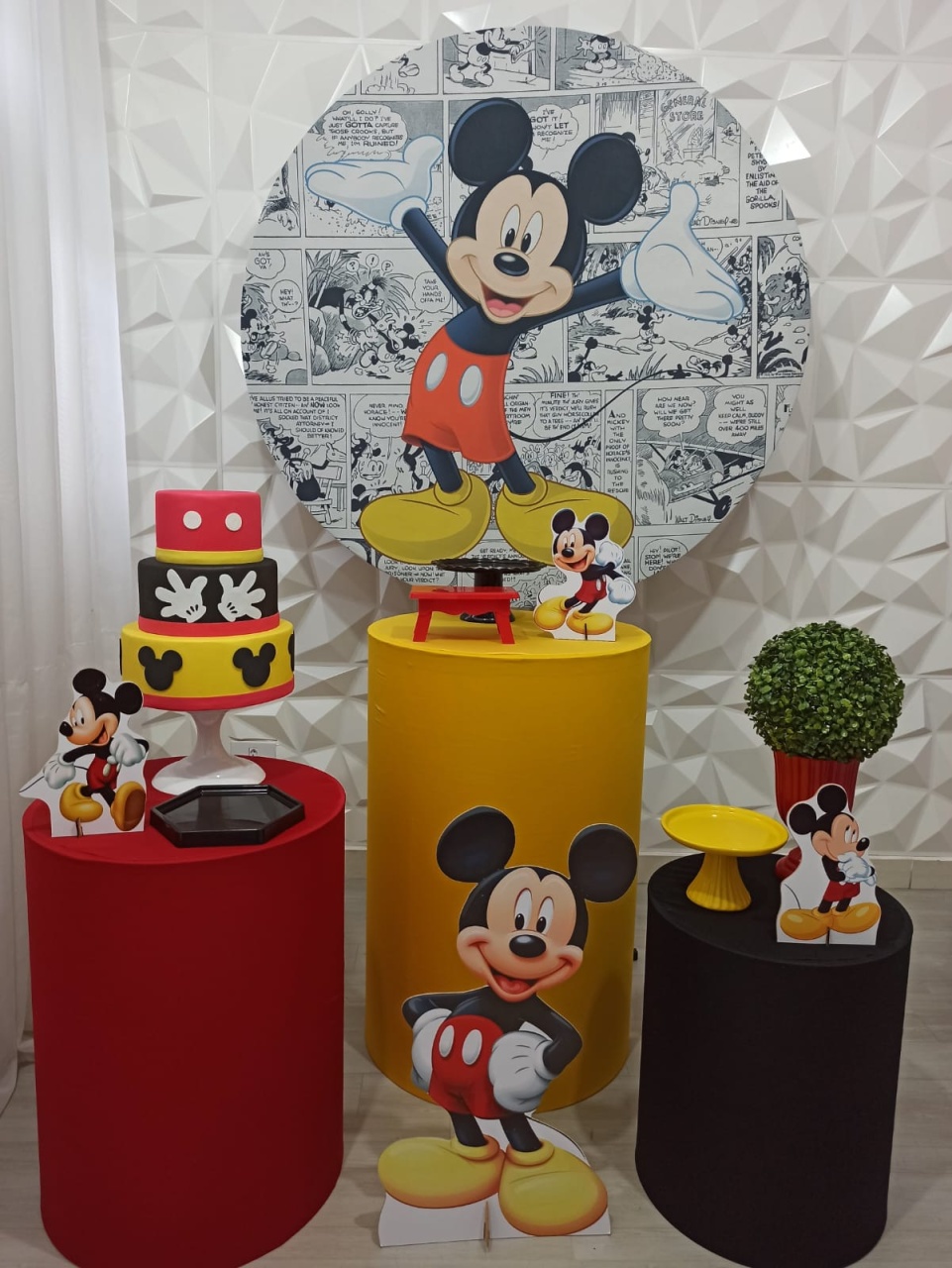 Mickey - Prata - Decorações Ale Ramos