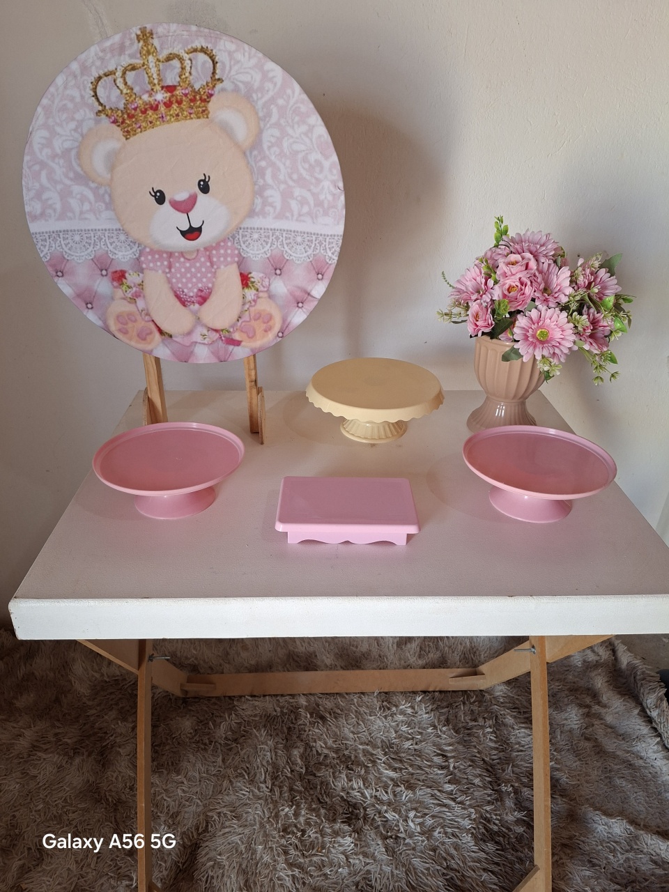 Chá de Bebê Ursinha Princesa - Bola Boneca Decorações