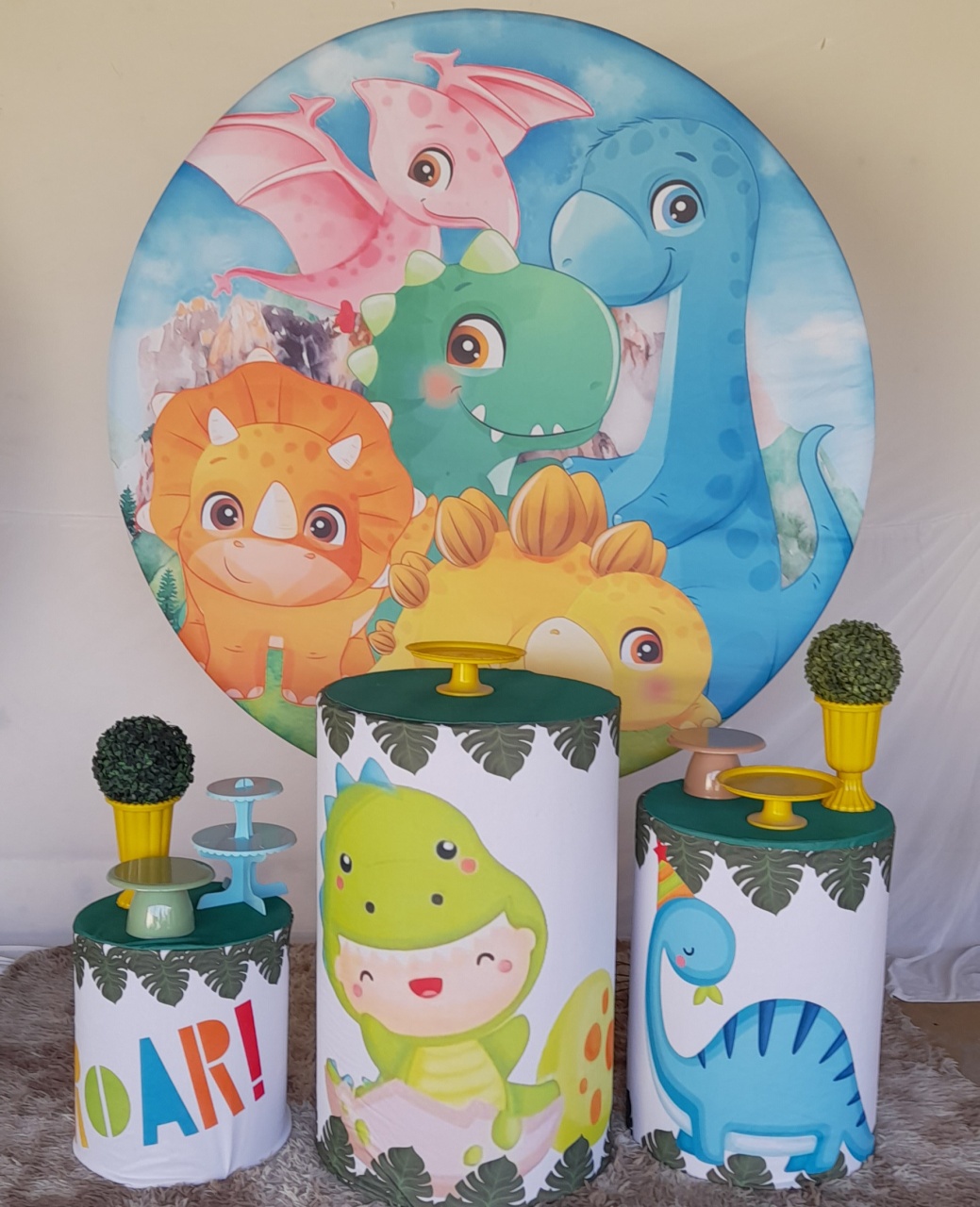 Dinossauros - Bola Boneca Decorações