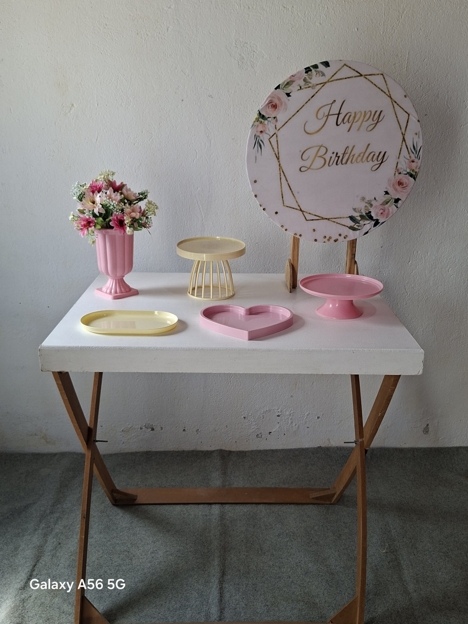 Happy Birthday Rosas E Dourado - Bola Boneca Decorações