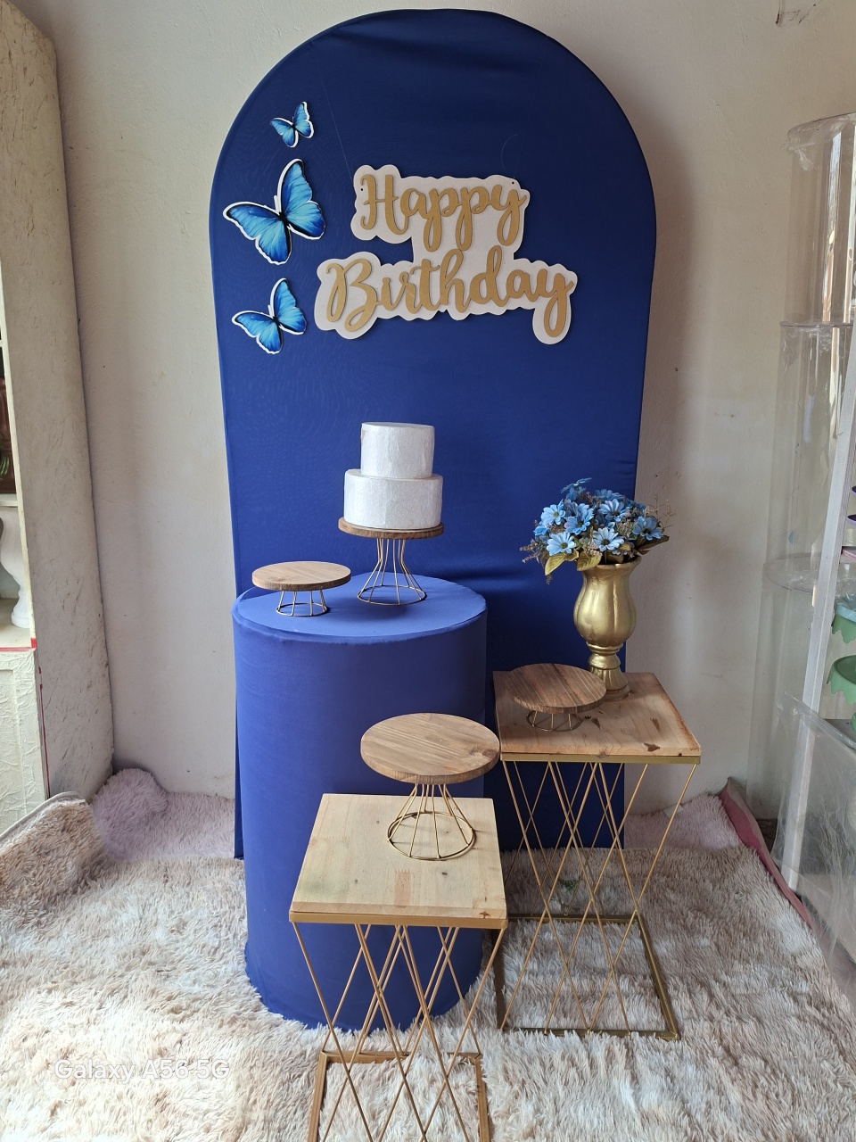 Borboleta Azul (Romano) - Bola Boneca Decorações