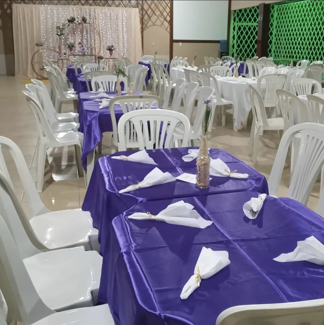 Toalhas de Mesa Roxa - Bola Boneca Decorações