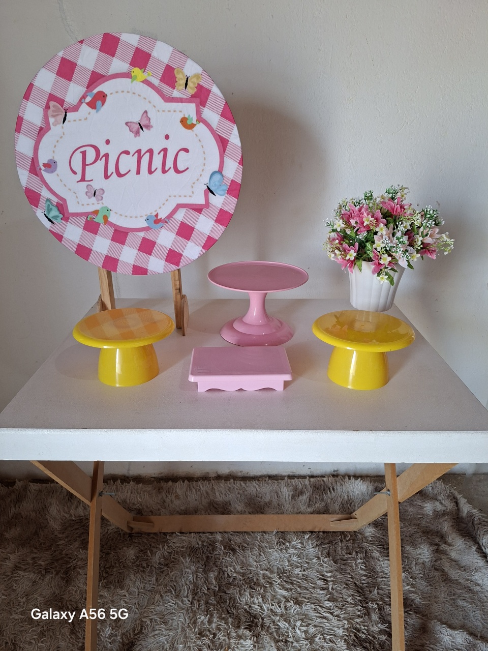 Piquenique (Rosa) - Bola Boneca Decorações