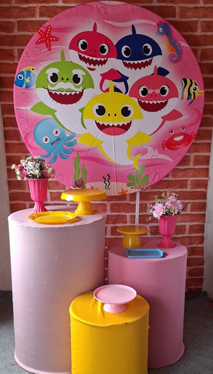 Baby Shark - Bola Boneca Decorações