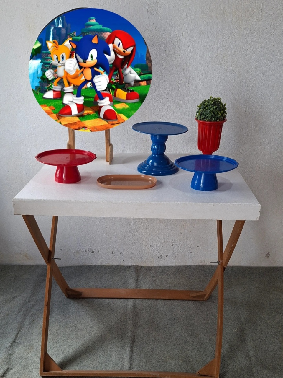 Sonic Festa Na Mesa - Bola Boneca Decorações