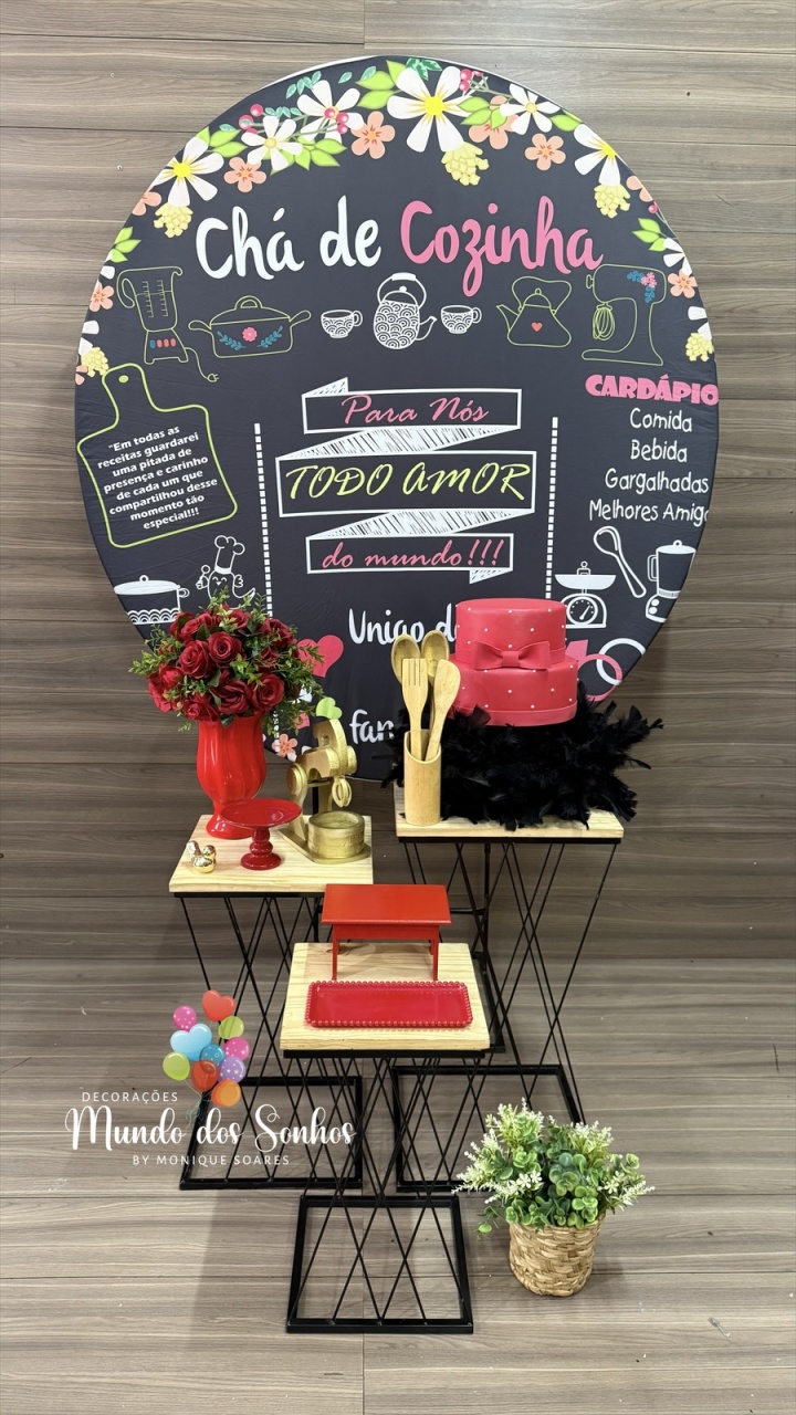 Chá de Cozinha  - Decorações Mundo dos Sonhos