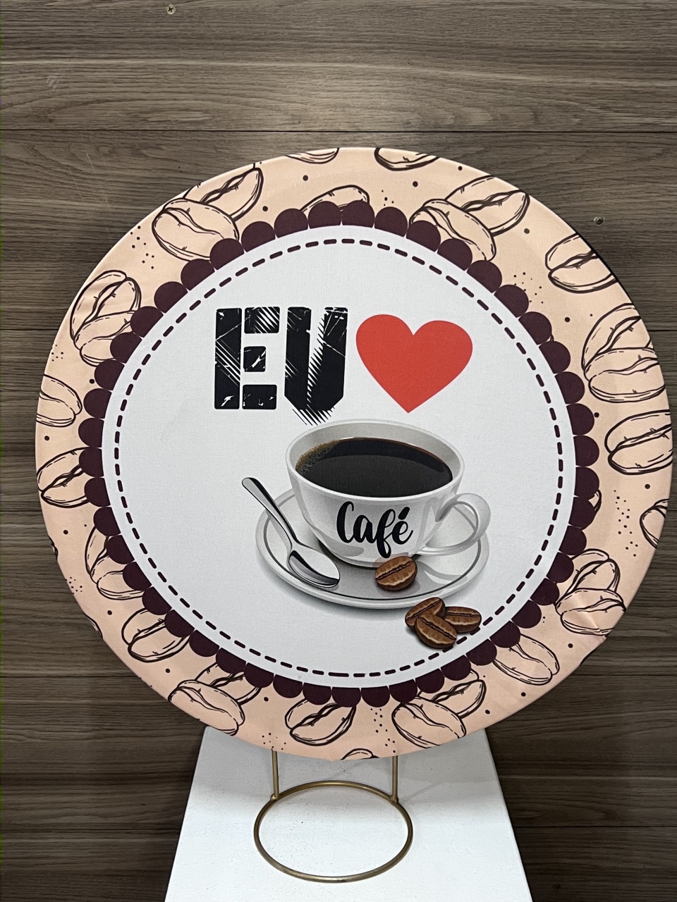 Mini Painel Eu Amo Café - Decorações Mundo dos Sonhos