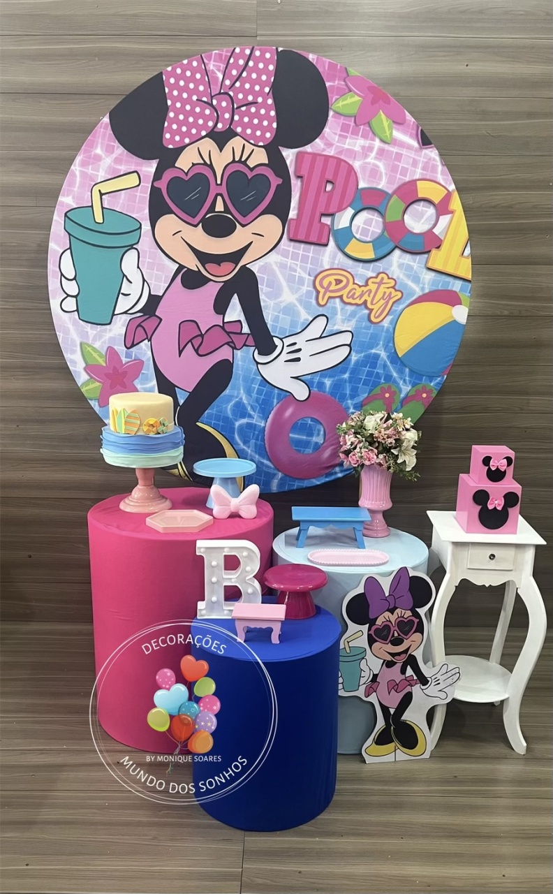 Minnie Pool Party - Decorações Mundo dos Sonhos