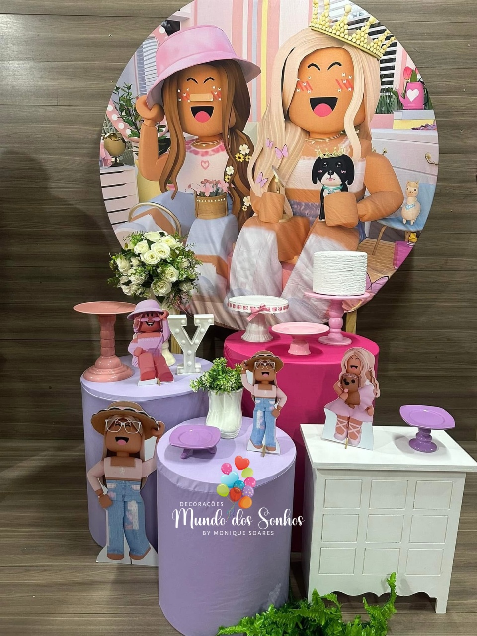 Roblox Menina - Decorações Mundo dos Sonhos