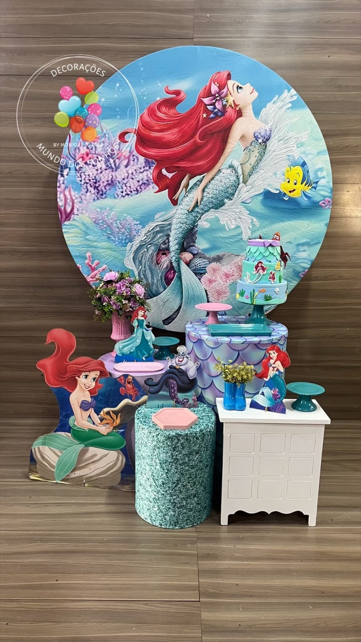 Pequena Sereia - Decorações Mundo dos Sonhos