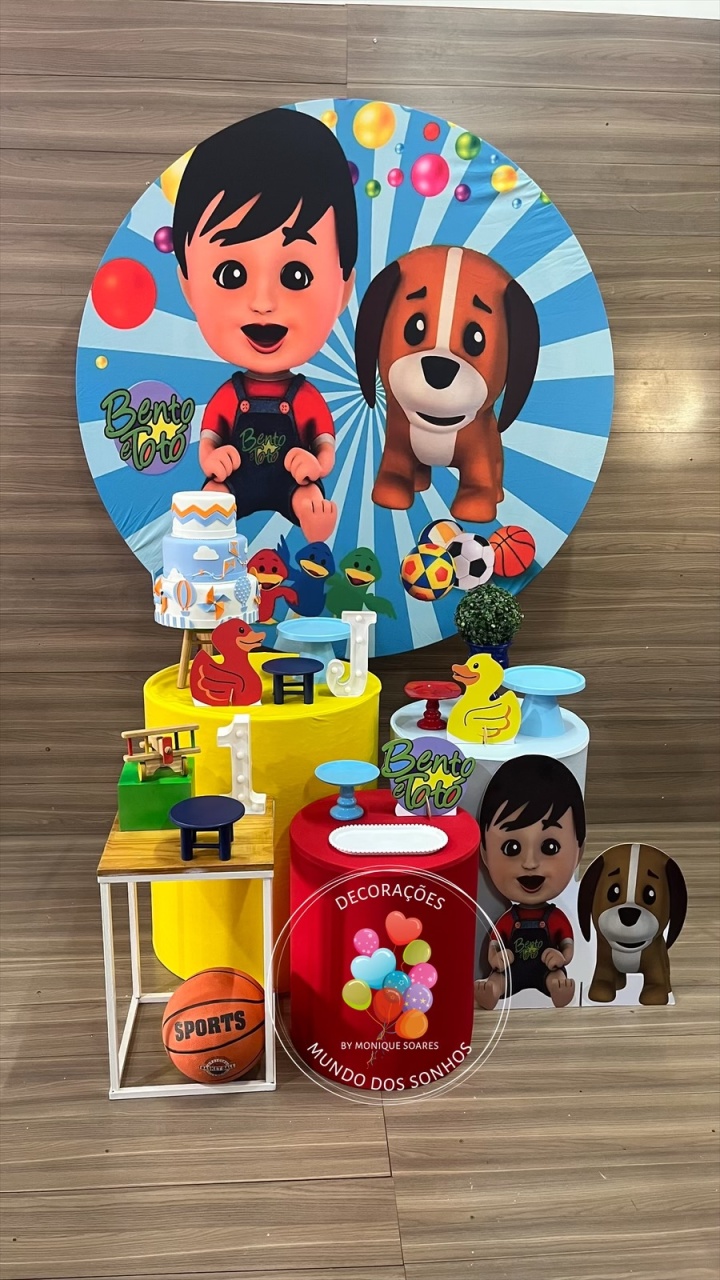 Bento E Totó - Decorações Mundo dos Sonhos