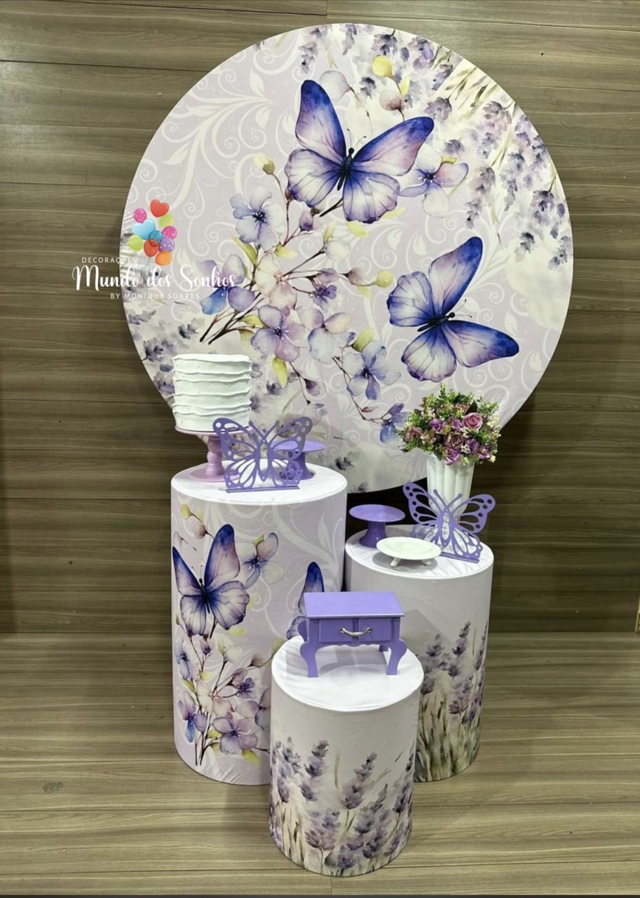 Borboletas Lilas - Decorações Mundo dos Sonhos