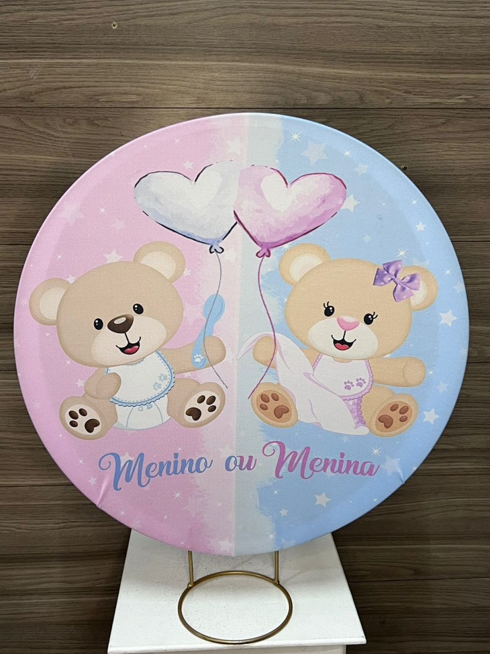 Mini Painel Chá Revelação - Decorações Mundo dos Sonhos