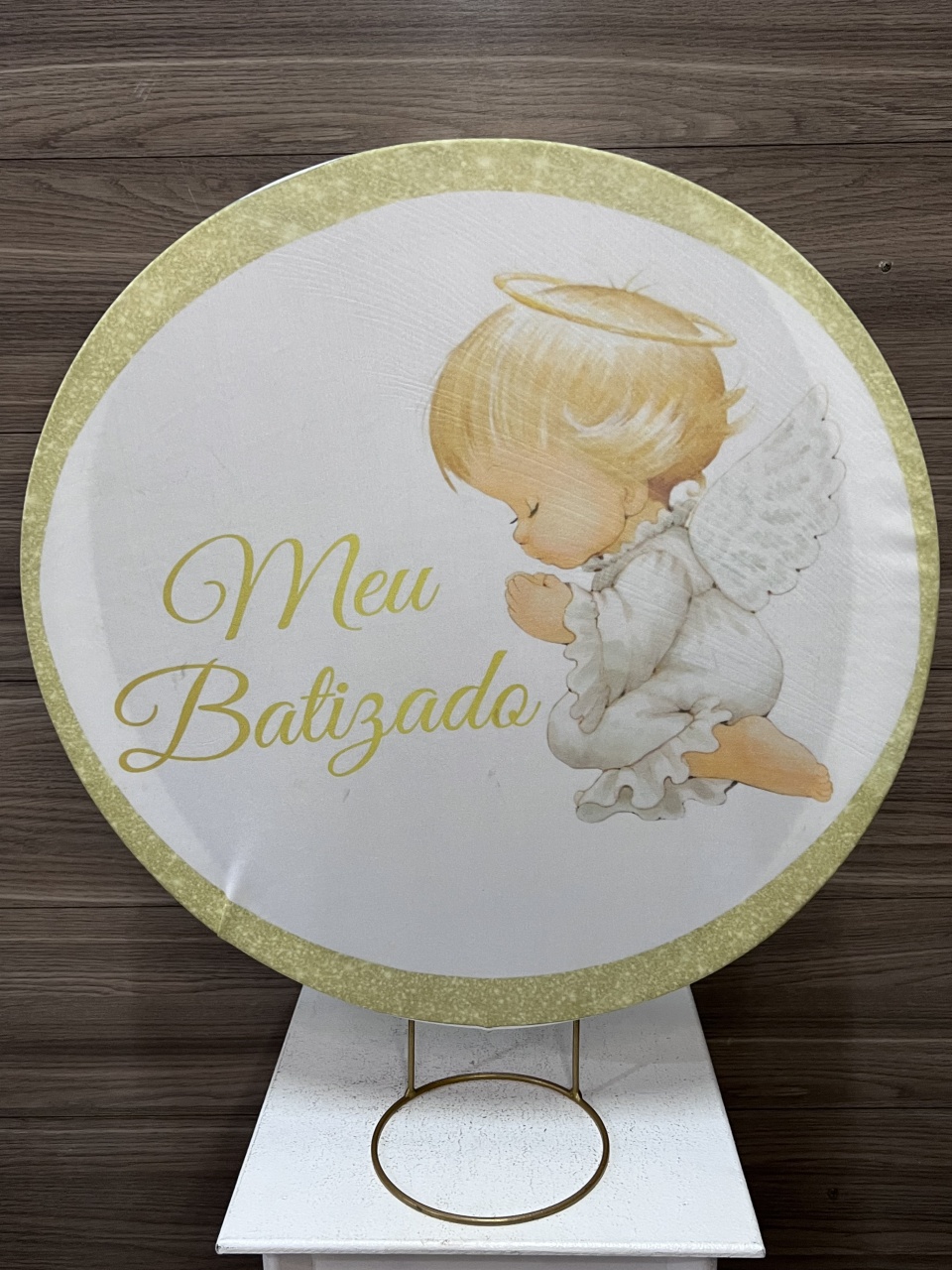 Mini Painel Meu Batizado  - Decorações Mundo dos Sonhos