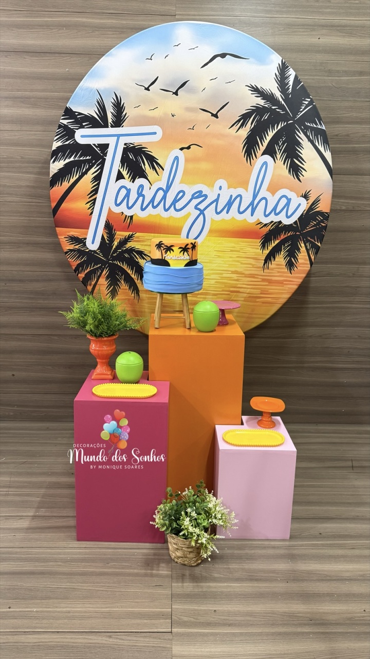 Tardezinha Cubos - Decorações Mundo dos Sonhos