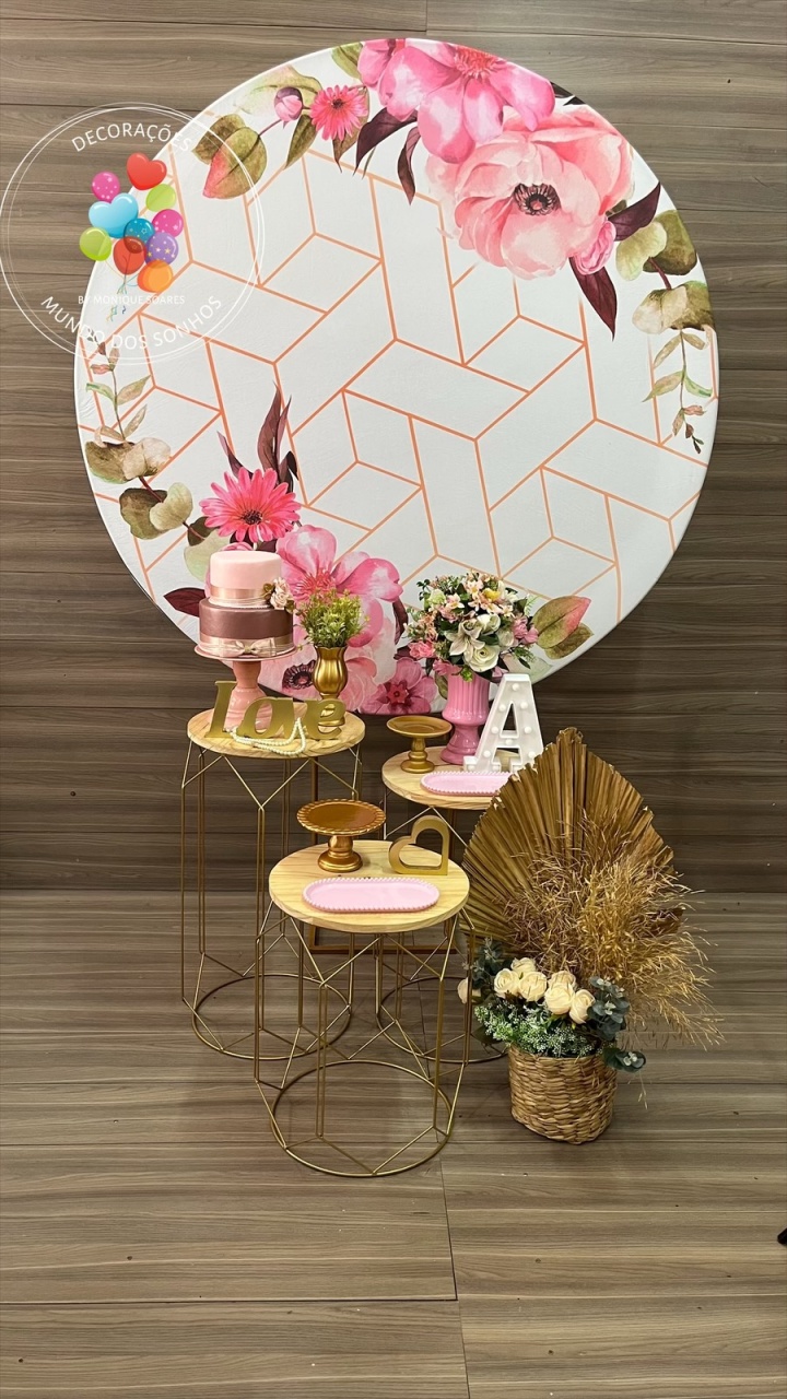 Rosa Floral - Decorações Mundo dos Sonhos
