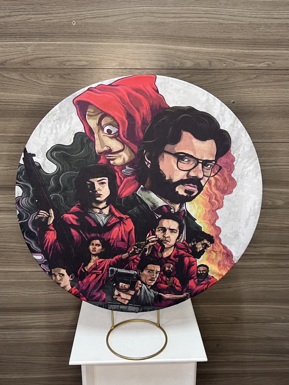 Mini Painel, La Casa de Papel Desenho - Decorações Mundo dos Sonhos