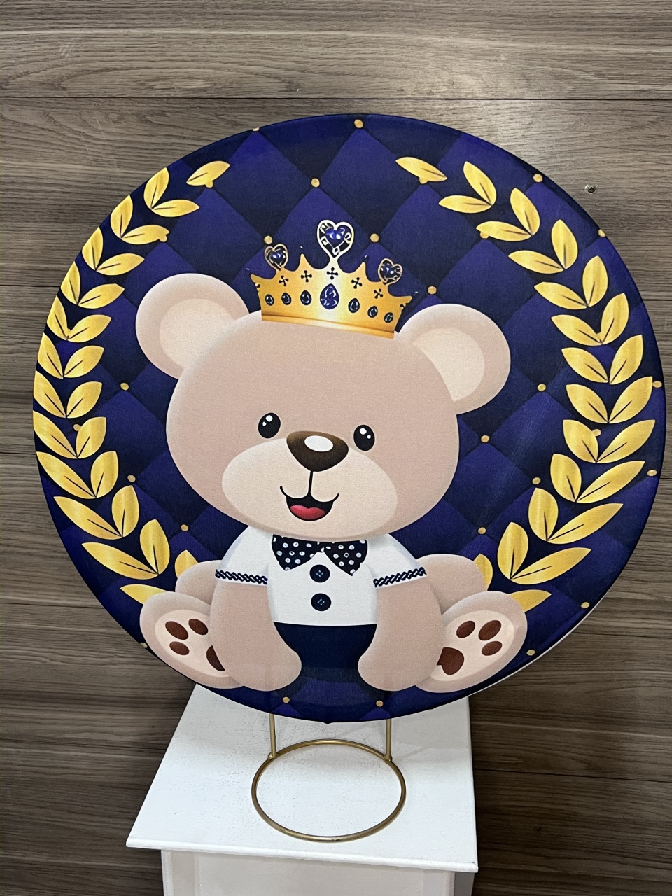 Mini Painel Urso Azul Baby - Decorações Mundo dos Sonhos