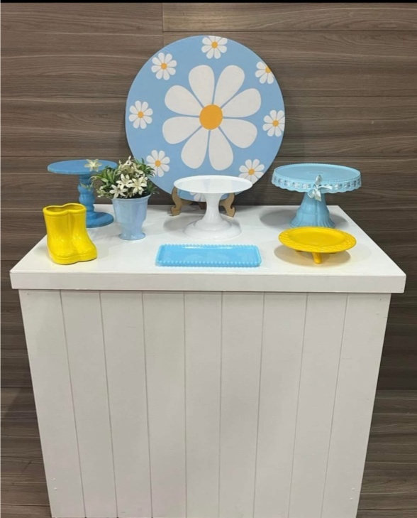 Mini Kit Margarida Azul - Decorações Mundo dos Sonhos