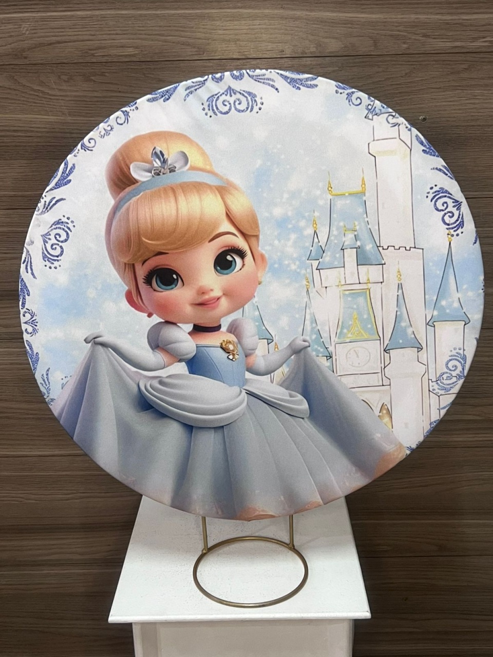 Mini Painel  Cinderela Baby  - Decorações Mundo dos Sonhos