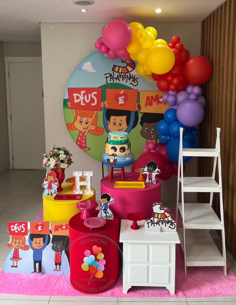 Três Palavrinhas - Decorações Mundo dos Sonhos