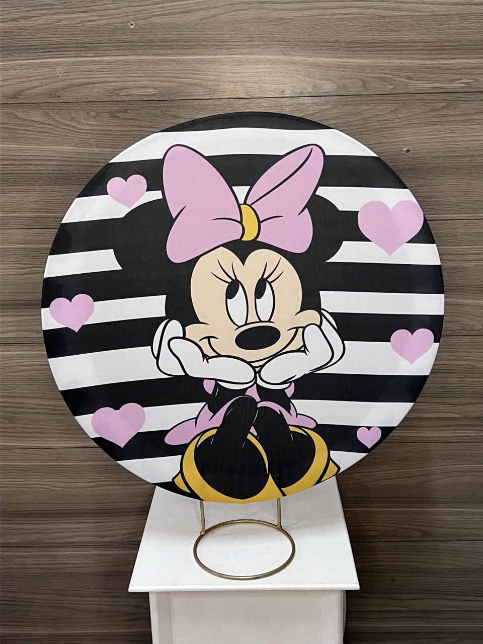 Mini Painel Minnei Rosa - Decorações Mundo dos Sonhos