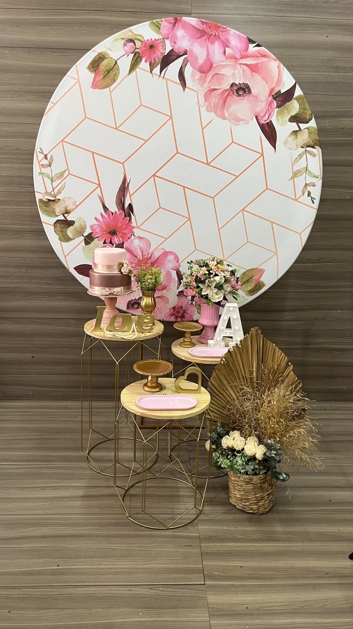 Floral Rosa - Decorações Mundo dos Sonhos