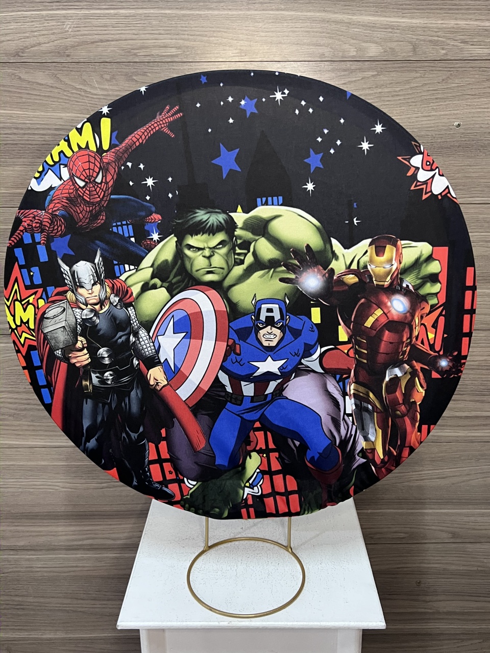 Mini Painel Super Heróis  - Decorações Mundo dos Sonhos