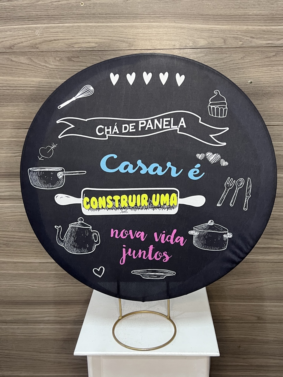 Mini Painel Cha de Panelas - Decorações Mundo dos Sonhos