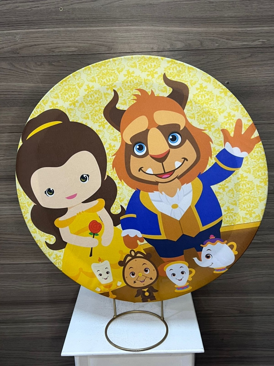 Mini Painel Bela E A Fera Baby - Decorações Mundo dos Sonhos