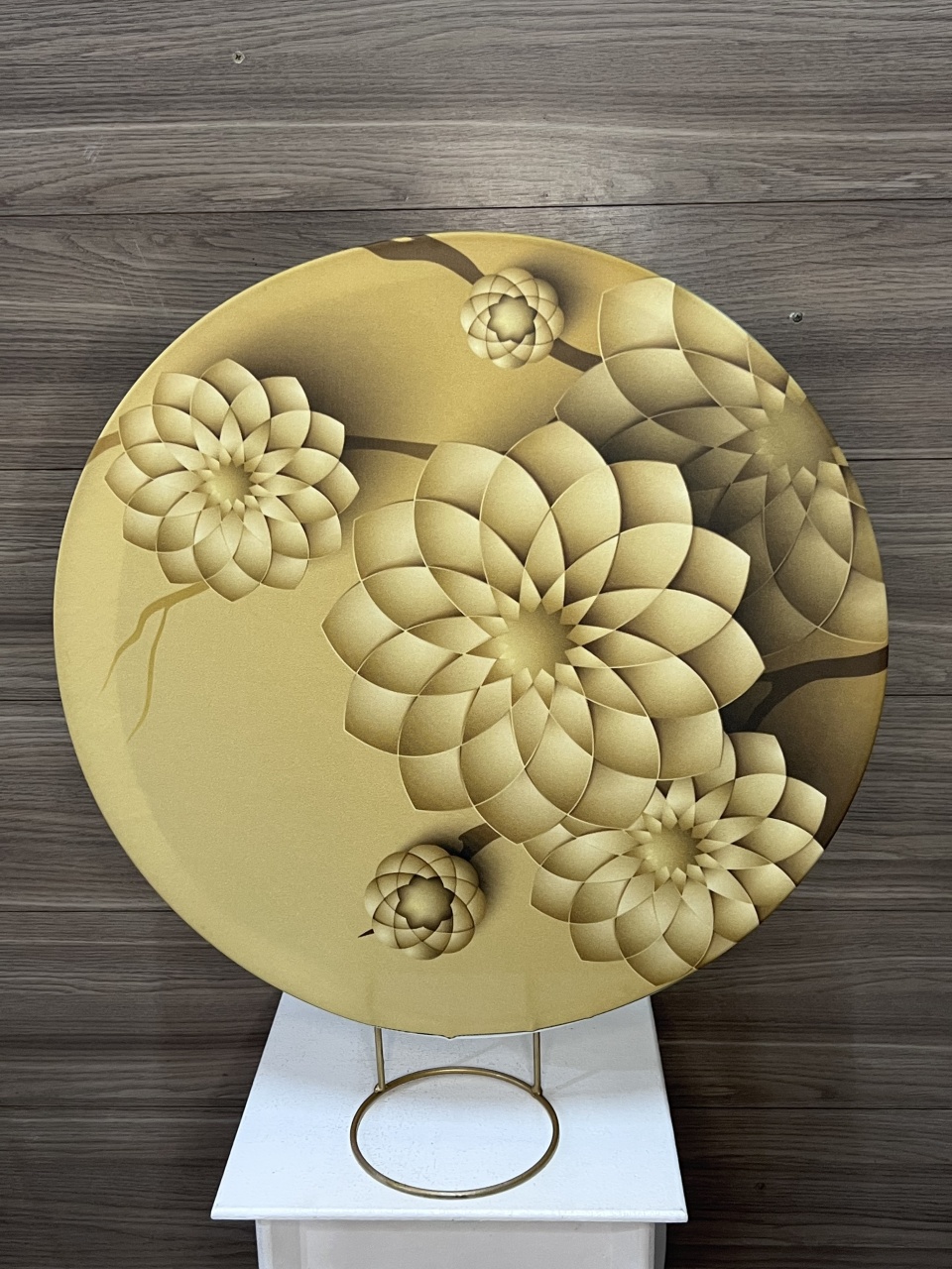 Mini Painel Flores Douradas - Decorações Mundo dos Sonhos