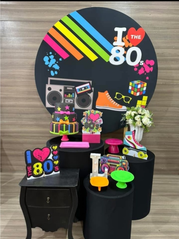 Amo Anos 80 - Decorações Mundo dos Sonhos