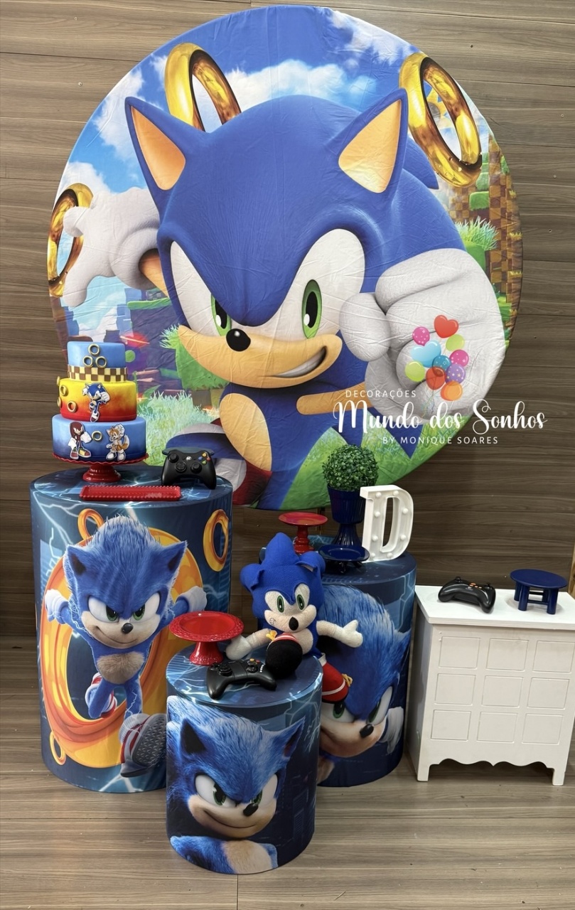 Sonic - Decorações Mundo dos Sonhos