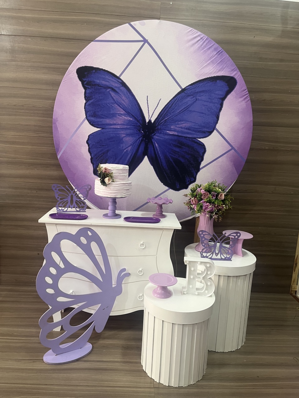 Borboleta Lilas - Decorações Mundo dos Sonhos
