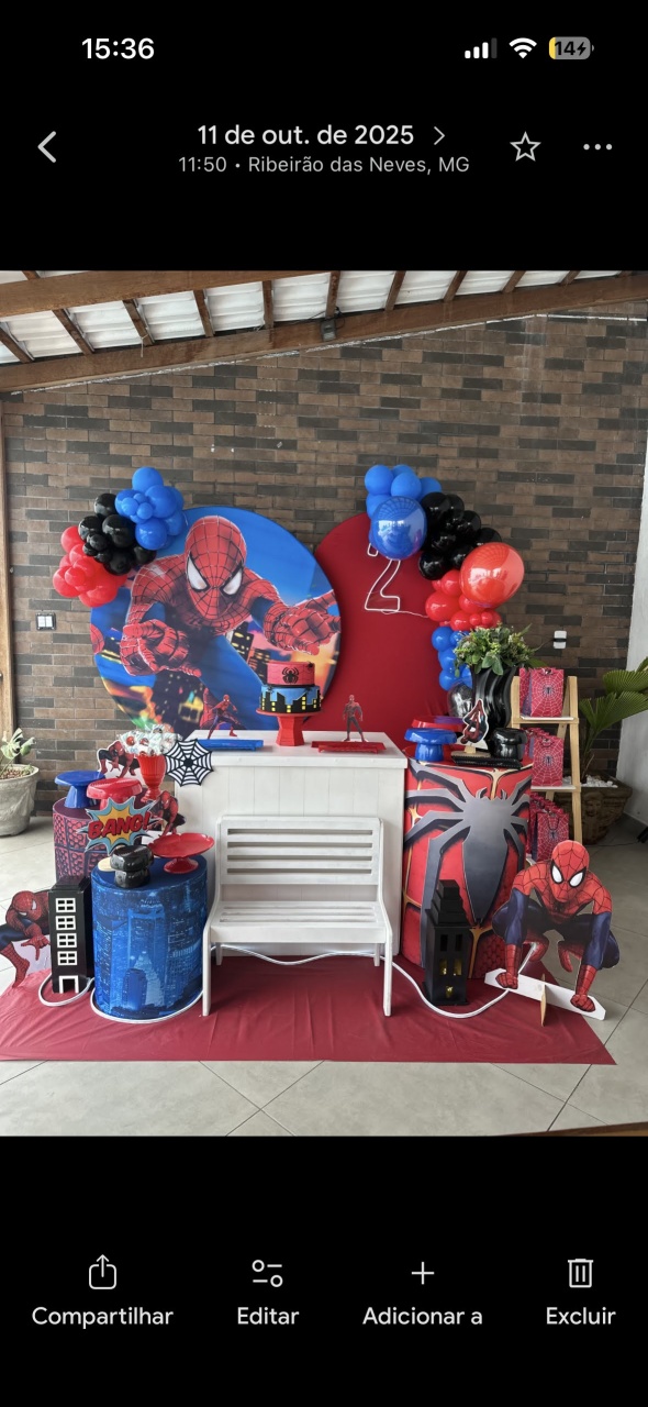 Decoração Homem Aranha 1 - Lara Art Festas